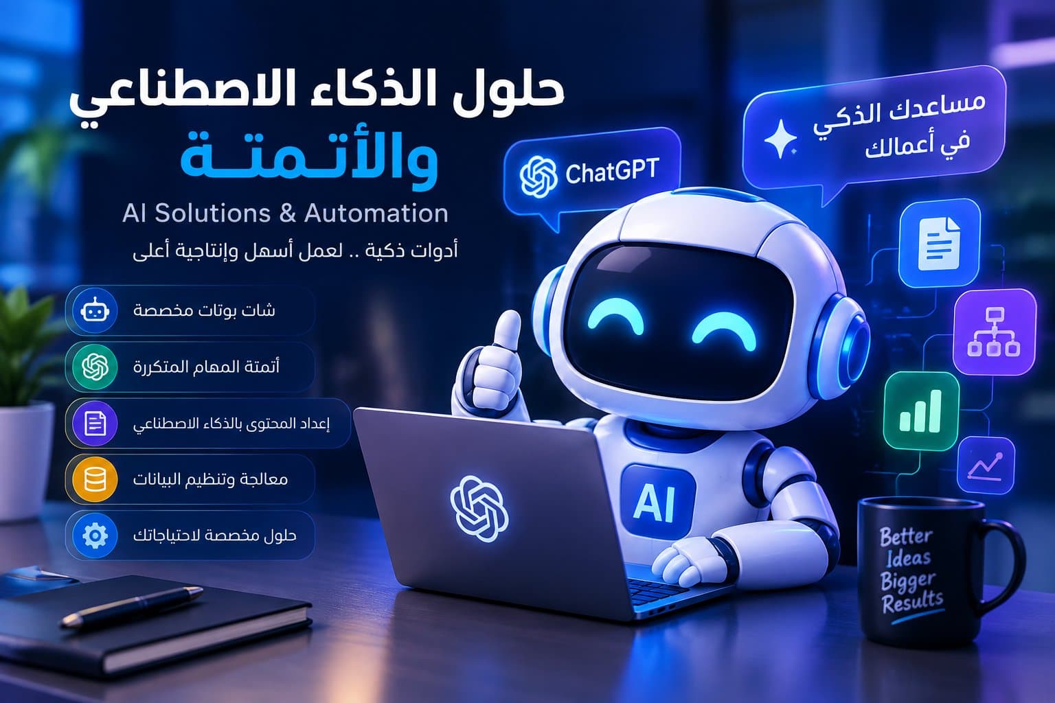 إنشاء وتطوير شات بوت باستخدام الذكاء الاصطناعي